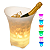Balde De Gelo Caixa De Som Bluetooth Led Rgb 5L Festas - Imagem 3