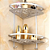 Suporte De Shampoo Aluminio Rack Banheiro Prateleiras Parede - Imagem 3