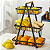Fruteira De Mesa 3 Andares Cesto De Frutas Legumes Multiuso Organizador - Imagem 3