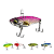 Kit Com 5 Isca Artificial Pesca Profissional Tucunaré Robalo - Imagem 3