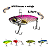 Kit Com 5 Isca Artificial Pesca Profissional Tucunaré Robalo - Imagem 6