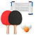 Kit Completo 2 Raquetes Rede Ping Pong Tenis Mesa Premium - Imagem 1