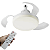 Ventilador Teto Retratil 3 Em 1 Lampada Led Ajustavel Controle - Imagem 1