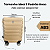 Mala Para Bordo Dourada 10kg Necessaire Rígida Abs Rodinha 360º - Imagem 2