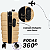 Mala Para Bordo Dourada 10kg Necessaire Rígida Abs Rodinha 360º - Imagem 3