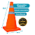 Cone Sinalização Segurança Balizador Refletivo Dobrável 50cm - Imagem 2