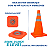 Cone Sinalização Segurança Balizador Refletivo Dobrável 50cm - Imagem 8