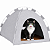 Cama Iglu 2x1 Toca Casa Para Cachorro E Gato Pelúcia e Arranhador - Imagem 1