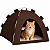 Cama Iglu 2x1 Toca Casa Para Cachorro E Gato Pelúcia e Arranhador - Imagem 8