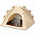 Cama Iglu 2x1 Toca Casa Para Cachorro E Gato Pelúcia e Arranhador - Imagem 5