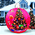 Bola Inflável de Natal com Luz LED 1,2m Decoração Festas Jardim Casa - Imagem 6