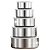 Conjunto 5 Potes Inox Com Tampa Cozinha Despensa Geladeira - Imagem 8