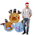 Bola de Natal Inflável Gigante Trio Papai Noel Com Rena e Boneco de Neve Decoração Natalina - Imagem 3
