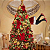 Enfeite de Àrvore de Natal Perna Mamãe Noel Movimento Luxo - Imagem 5