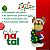 Boneco de Natal Rena Iluminada Led Árvore Luz 8 Musicas Decoração Luxo - Imagem 2