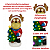 Boneco de Natal Rena Iluminada Led Árvore Luz 8 Musicas Decoração Luxo - Imagem 4