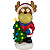 Boneco de Natal Rena Iluminada Led Árvore Luz 8 Musicas Decoração Luxo - Imagem 1