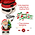 Papai Noel Natal Musical Com Movimentos Olhos Led Árvore Decoração Natalina - Imagem 4