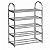 Sapateira 5 Prateleiras Inox Estante Vertical 30 Sapatos - Imagem 10