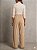 Calça Wide Leg Feminina Veludo Coletê Cintura Alta - Imagem 5