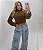 Blusa Sherpa Gola Alta Manga Longa Feminina - Imagem 3