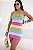 Vestido Tomara Que Caia Virgínia Tricot Modal Multicolorido - Imagem 1