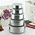 kit 5 potes tigelas inox guarda alimento bowl saladeira jogo vasilha com tampa h - Imagem 7