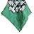 Lenço Verde 100% seda | 90x90cm - Imagem 1