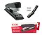 Grampeador 208 20 Folhas 26/6 E 24/6 Metal Eagle Preto Mesa - Imagem 3
