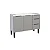 GABINETE AÇO COZIMAX JUPITER 1,20MT CINZA - Imagem 1