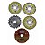 Kit Jogo Disco Diamantado+Serra Circular p/ Makita 4 peças - Imagem 1