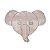 Molde Elefante 9070 talagarça desenhada - Imagem 1