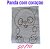 TALAGARÇA DESENHADA PANDA COM CORAÇÃO 50/70 - Imagem 1