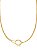 CHOKER DE NÓ - 36CM + 5CM EXTENSOR - FOLHEADA A OURO 18K - Imagem 2
