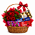 Cesta de Rosas com Chocolate - Imagem 1
