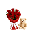 Buquê de Rosas com Ursinho de Pelúcia - Imagem 1