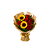 Buquê Rosas e Girassól - Imagem 1