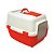 Banheiro Fechado Grande Happy Cat Vermelho - Imagem 1