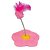 Brinquedo Flor Para Gato Rosa São Pet Único - Imagem 1