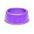Comedouro Plastico Patinhas Lilas 600 ml - Imagem 1