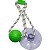 Brinquedo Mordedor Cabo de Guerra Push Ball Verde Truqys P - Imagem 1
