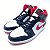 JORDAN 1 MID GYM RED BLACK WHITE - Imagem 1