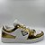PRADA DOWNTOWN LEATHER LOW TOP PLATINUM GOLD - Imagem 2