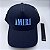 BONÉ AMIRI CORE LOGO TRUCKER BLACK DUSTY BLUE - Imagem 2