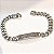 BRACELETE COM CHAPA CRAV ZIRCONIA 20CM - Imagem 1