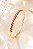 BRACELETE LUXO ARO CRAVEJADO DE ZIRCONIAS PINK - Imagem 2