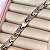 BRACELETE MASCULINO SETAS FOSCO E BRILHO AÇO 22CM - Imagem 1