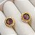 BRINCO CIRCULO ROXO - Imagem 1