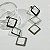Brinco - BRINCO QUADRADOS PENDENTES COM MOVIMENTO PINO E TARRAXA 60 X 22mm PALADIO - Imagem 1