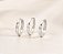 BRINCO TRIO ARGOLINHAS C PONTO ZIRCONIA - Imagem 1